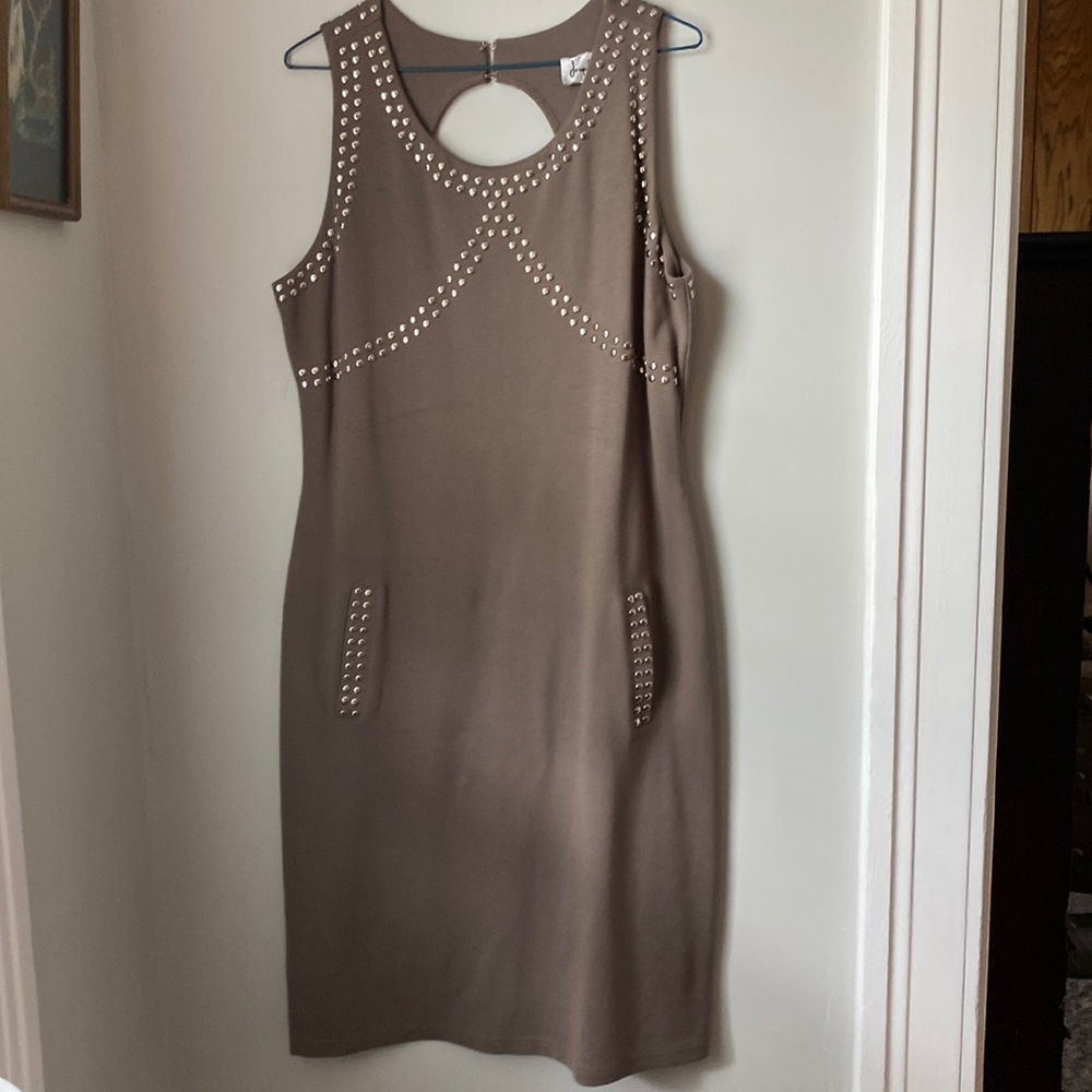 Joseph Ribkoff studded keyhole back dress sz 10